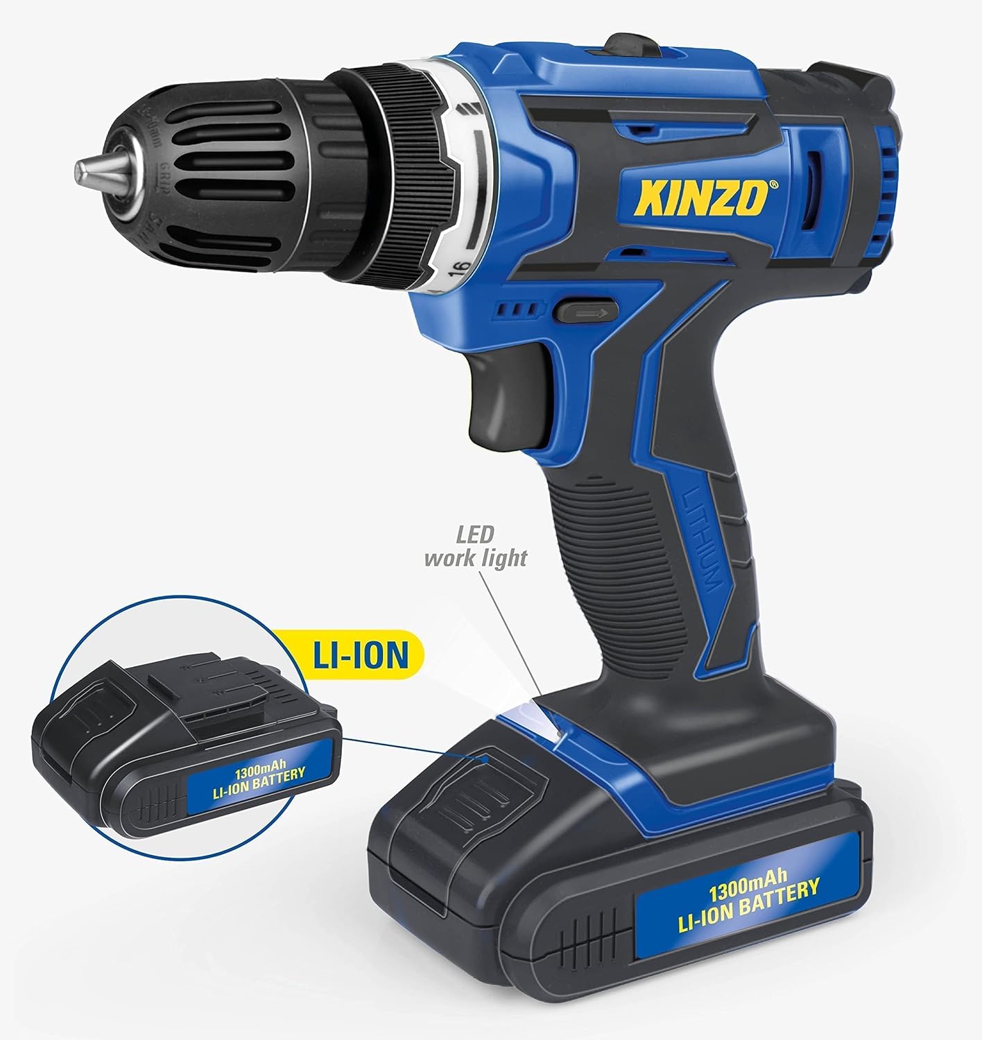 Kinzo Akkuschrauber 14,4V 1300mAh
