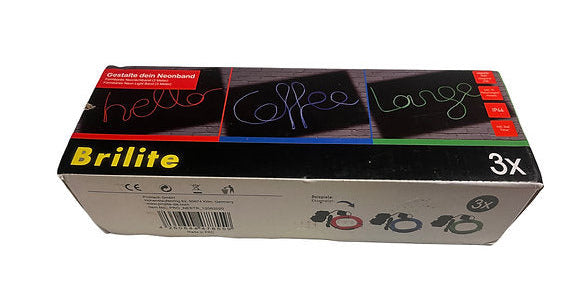 Neue LED Brilite 3 Neon Farblicht Neonlicht in OVP Lampe Wandlampe
