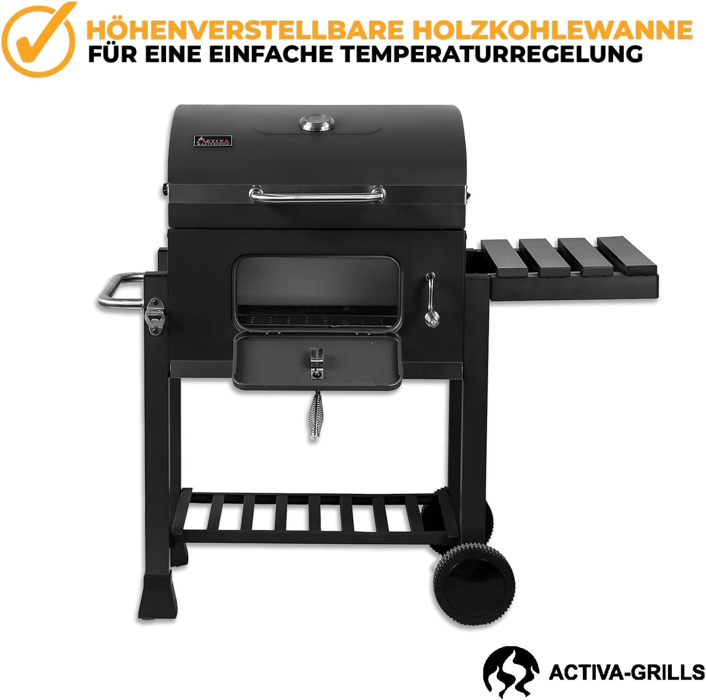 ACTIVA Holzkohlegrill Angular Guss