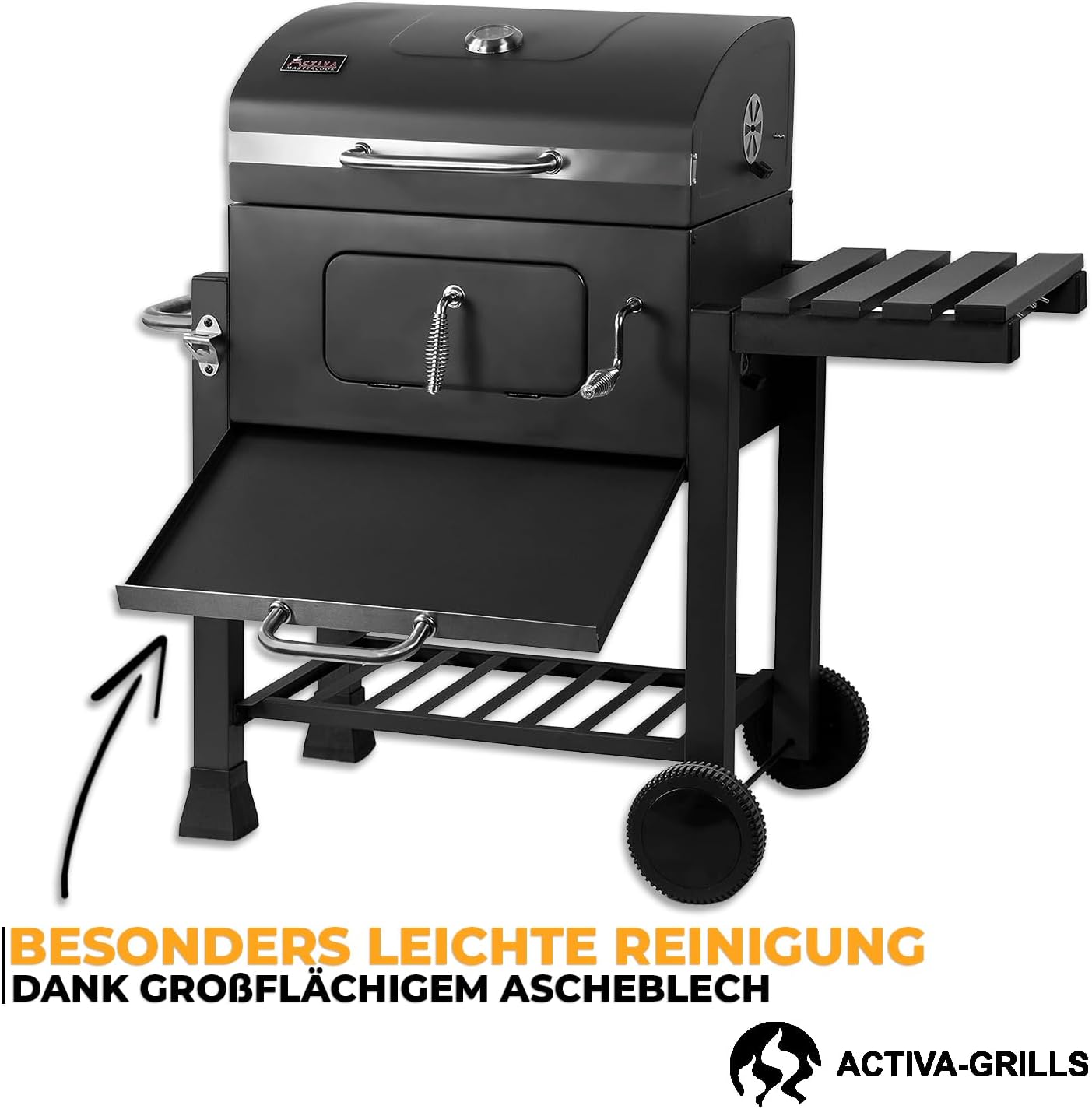 ACTIVA Holzkohlegrill Angular Guss