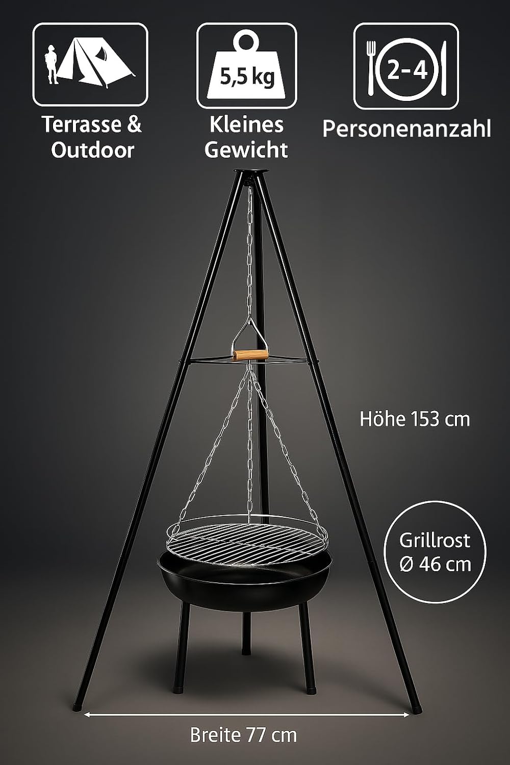 ACTIVA Schwenkgrill Indiana