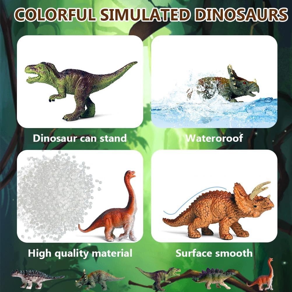 Dinosaurier Figuren Spielzeug, Dinosaurier Spielzeug Set, 6 Stück Realistisches Figuren