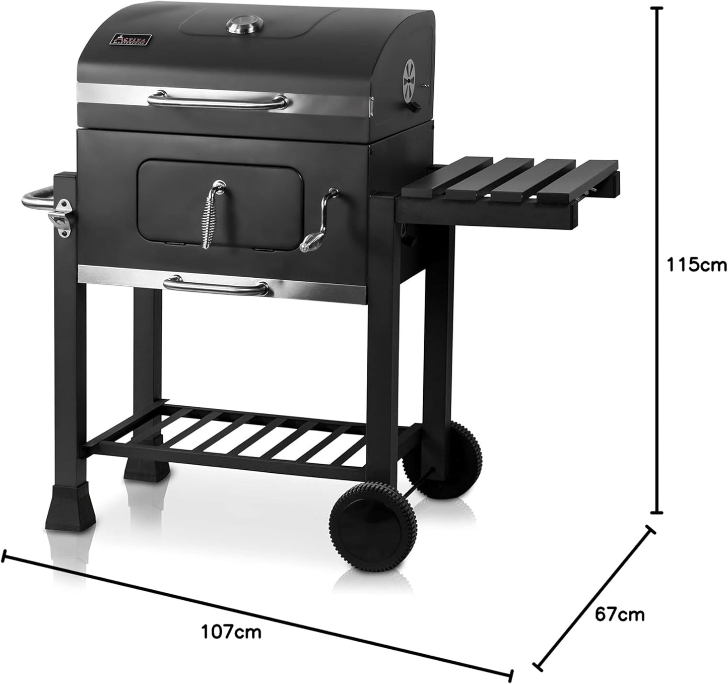 ACTIVA Holzkohlegrill Angular Guss