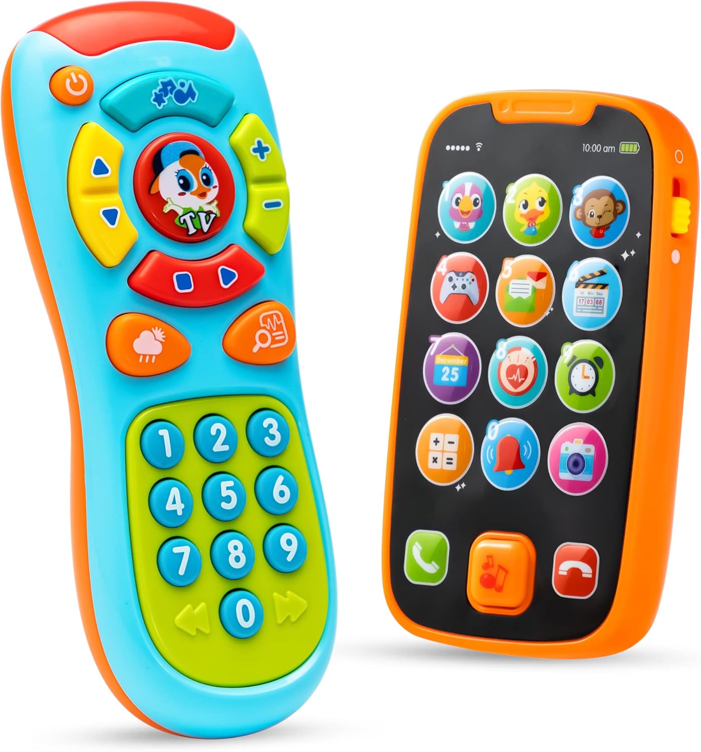 JOYIN Musikalische Spielzeuge für Babies, Baby Telefon Spielzeug Handy, 2 pc Fernbedienung