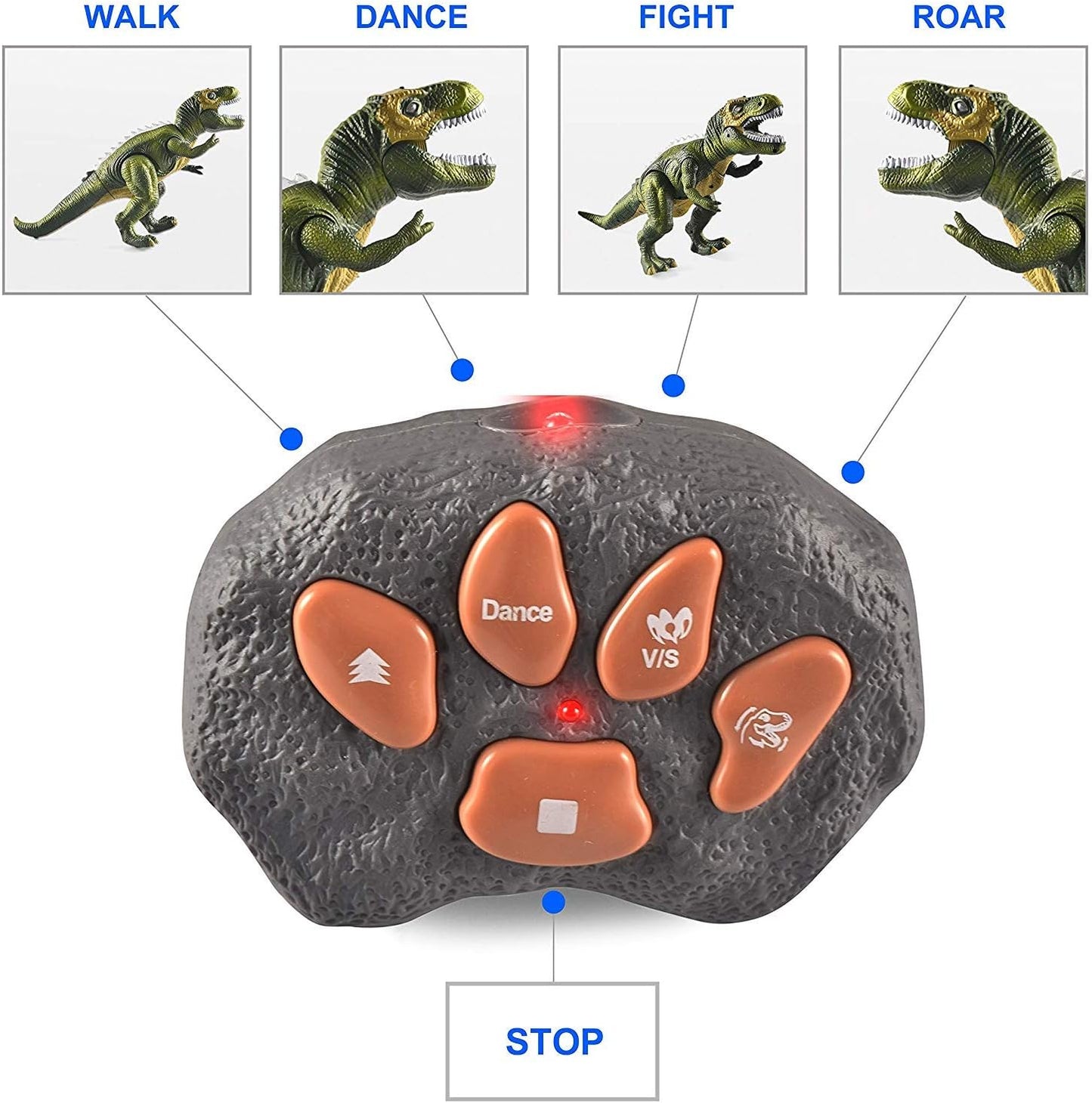 JOYIN Kinder LED Ferngesteuertes Dinosaurier Spielzeug