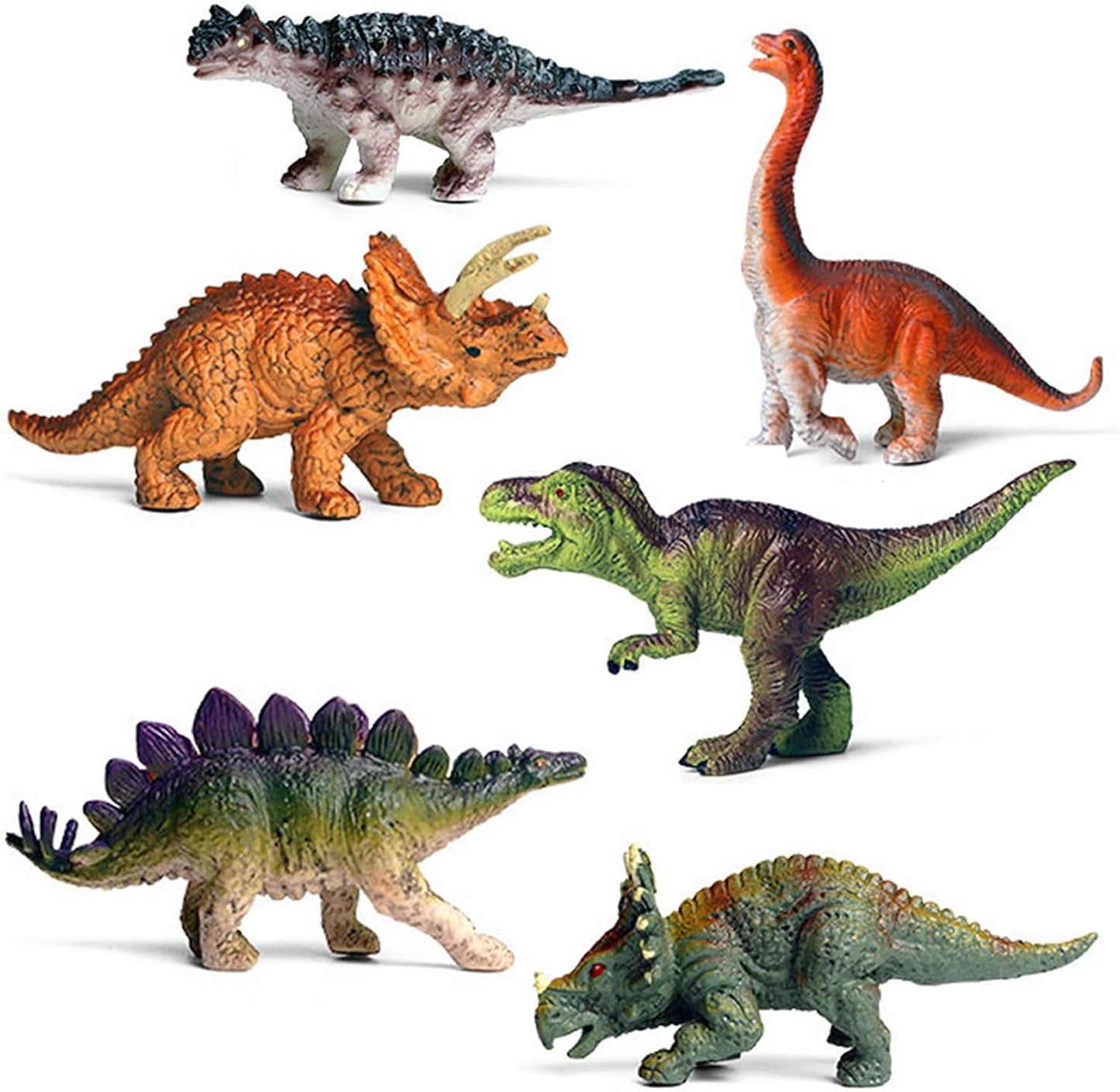 Dinosaurier Figuren Spielzeug, Dinosaurier Spielzeug Set, 6 Stück Realistisches Figuren