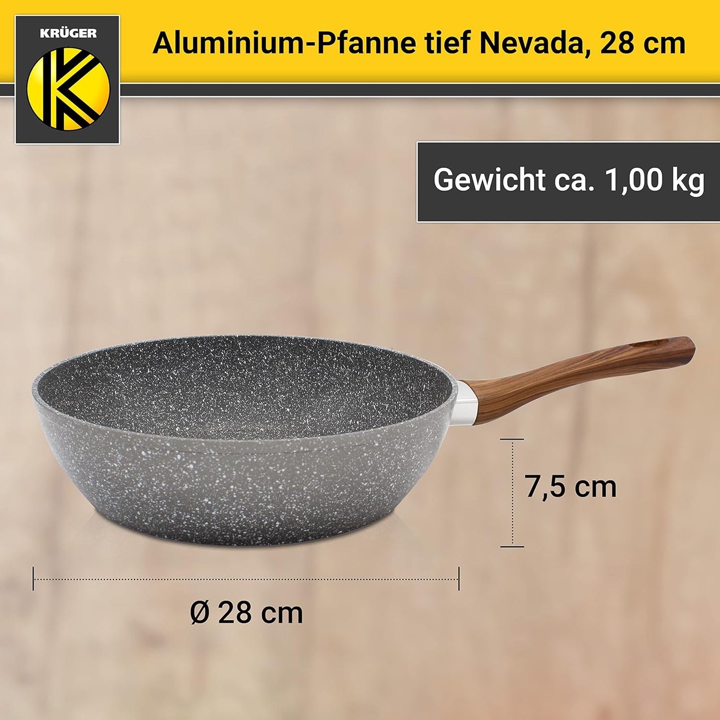 KRÜGER Aluminium-Pfanne