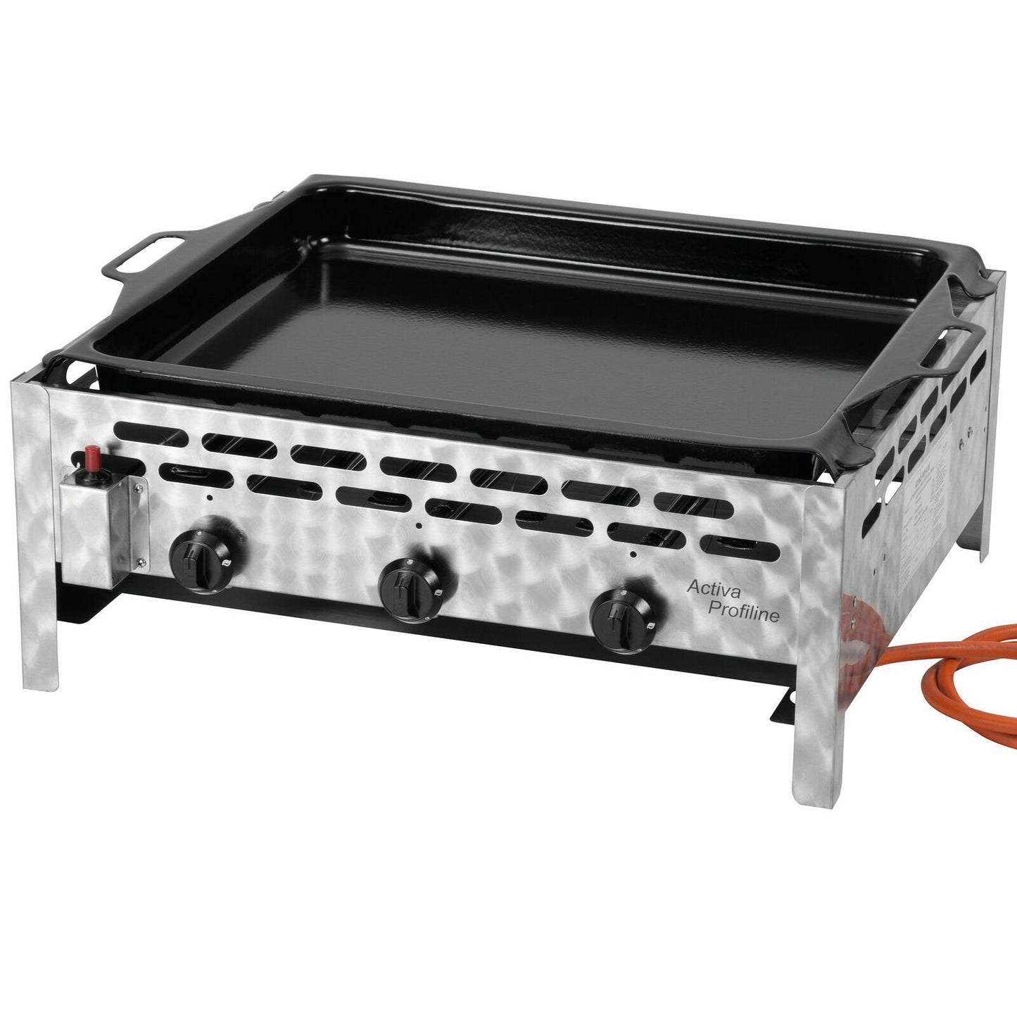 Gasgrill Gastro Edelstahl Gasbräter 71x57x30cm Gasgrill 3flammig