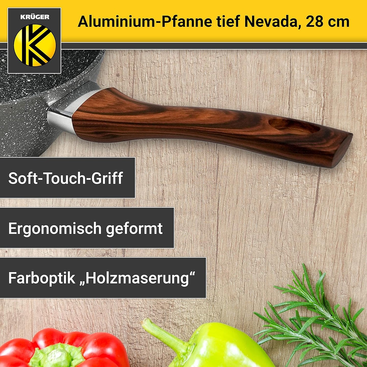 KRÜGER Aluminium-Pfanne
