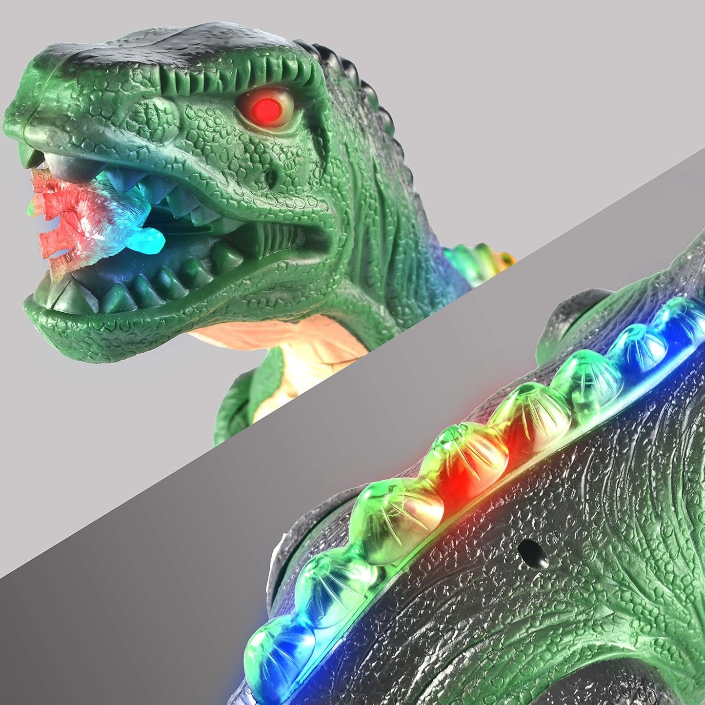 JOYIN 2 Pack LED Light Up T-Rex Walking Realistic Dinosaur Dinosaurier Spielzeug