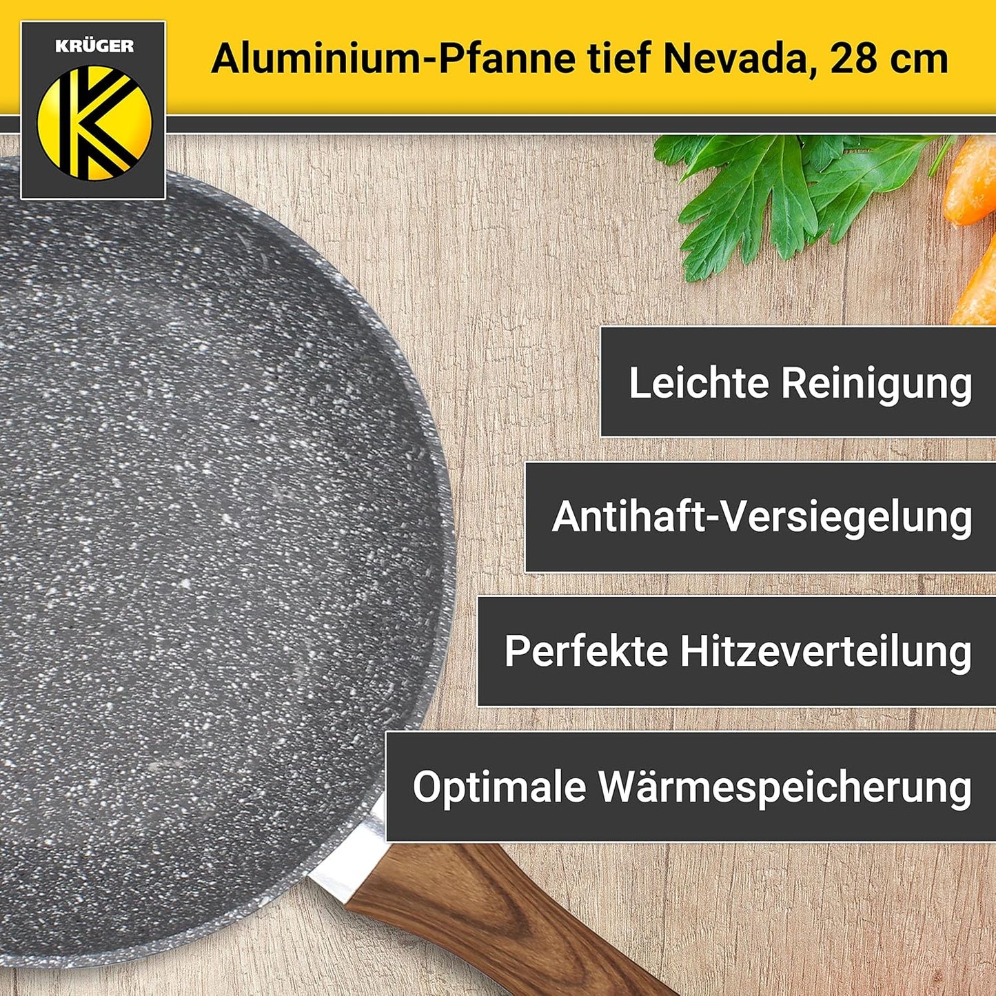 KRÜGER Aluminium-Pfanne
