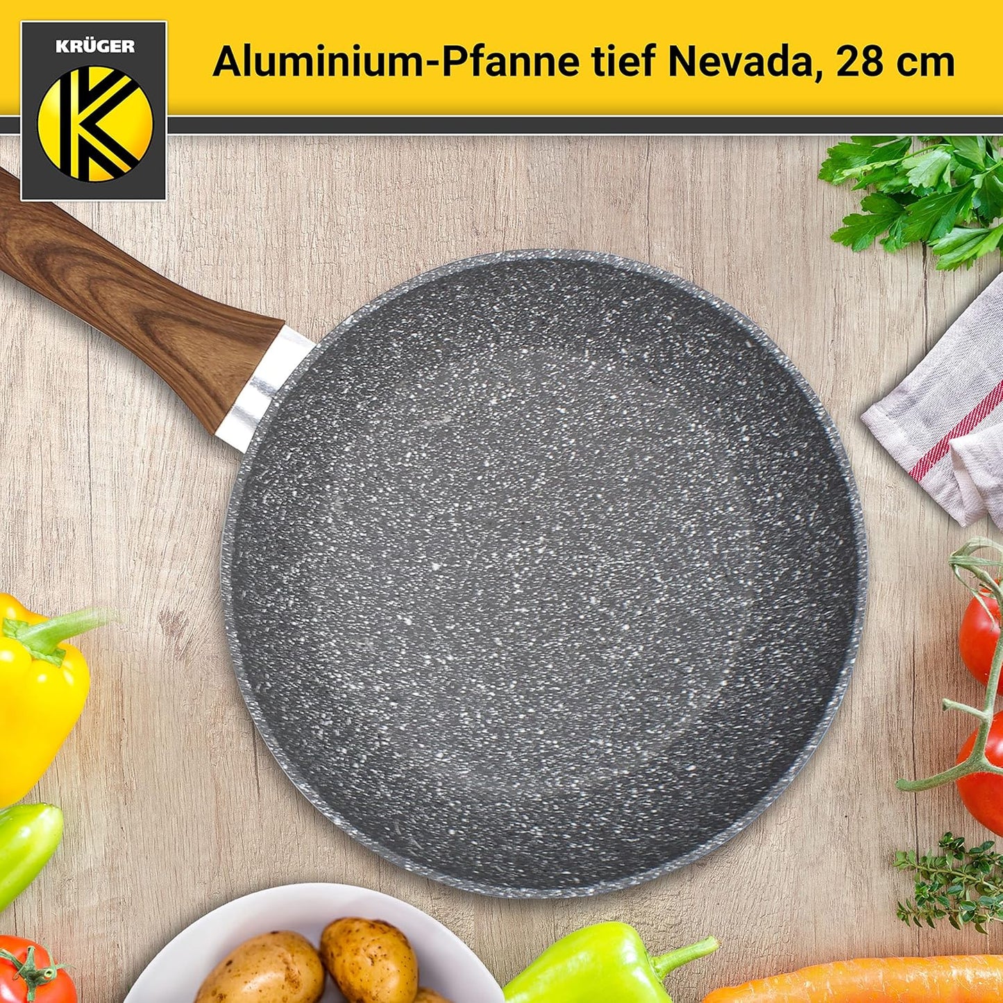 KRÜGER Aluminium-Pfanne