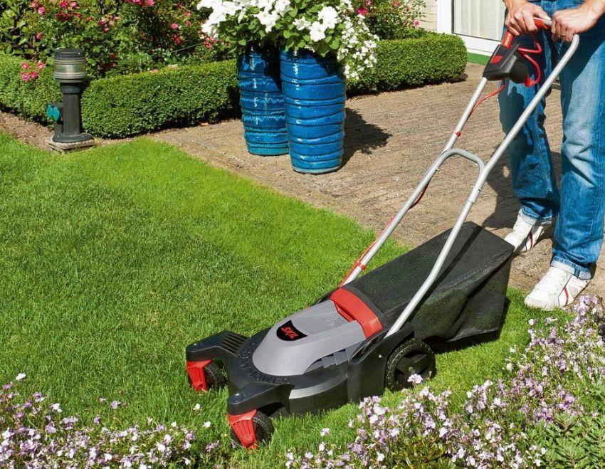 Skil Elektro Rasenmäher mit Fangkorb, 29cm Stadtrasenmäher Mäher