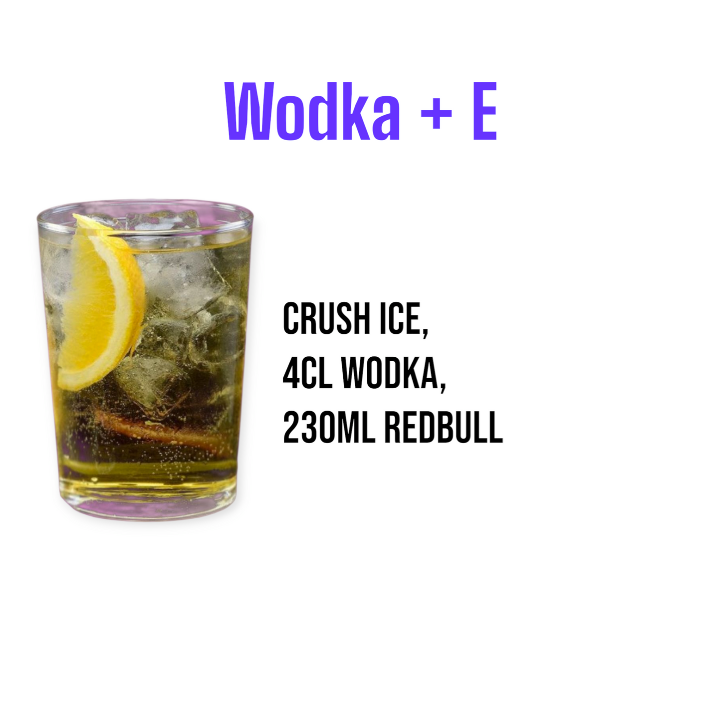 Wodka + E