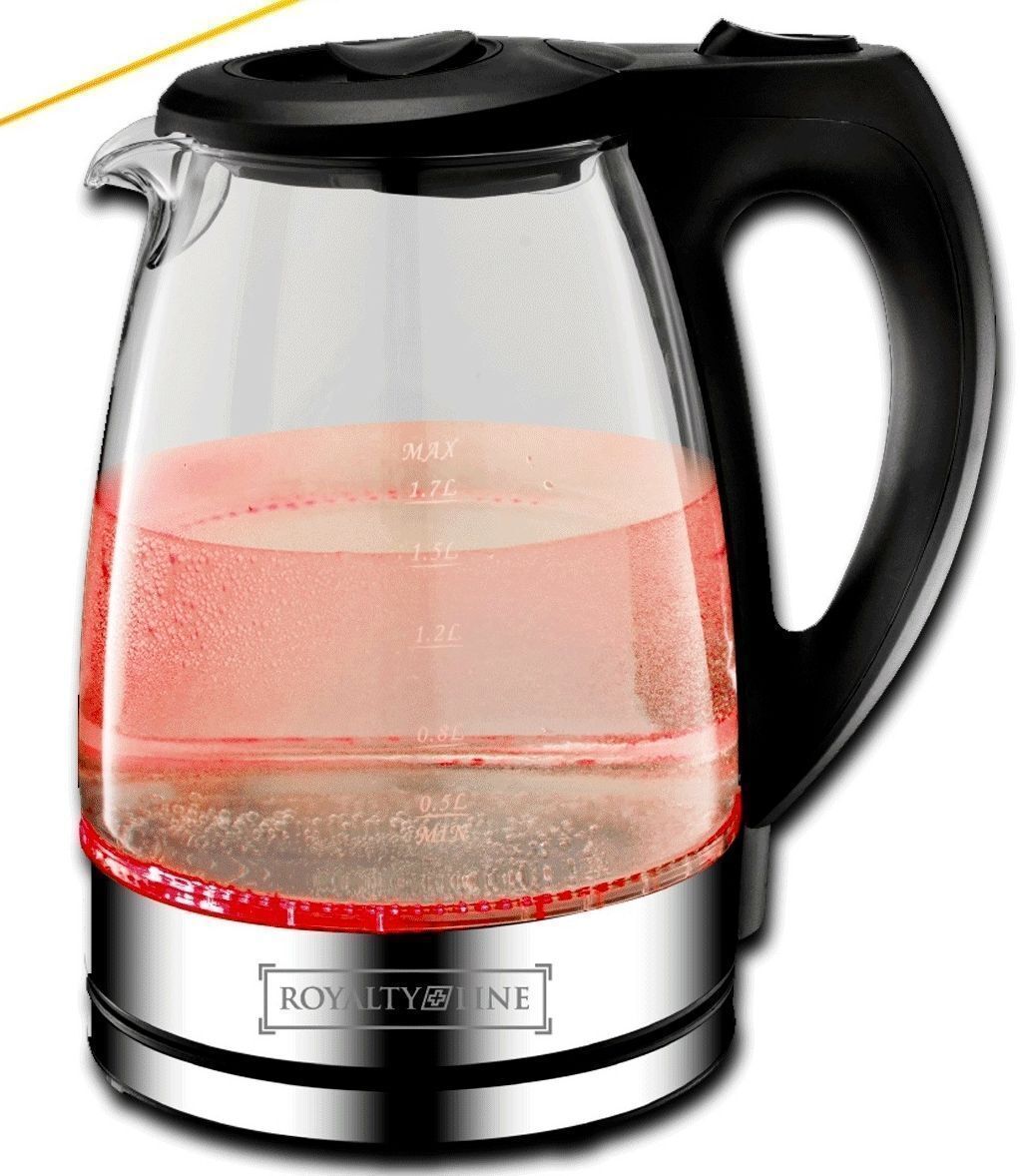 Glas Wasserkocher RED Led 1,7L 2200W