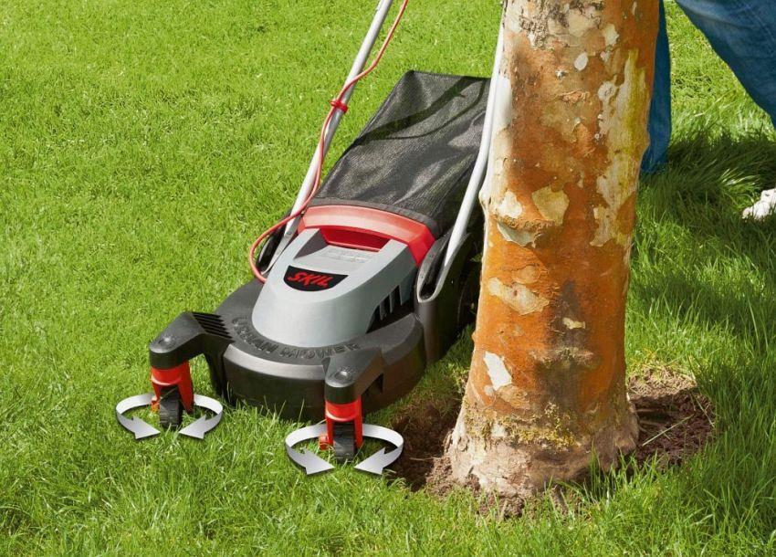 Skil Elektro Rasenmäher mit Fangkorb, 29cm Stadtrasenmäher Mäher