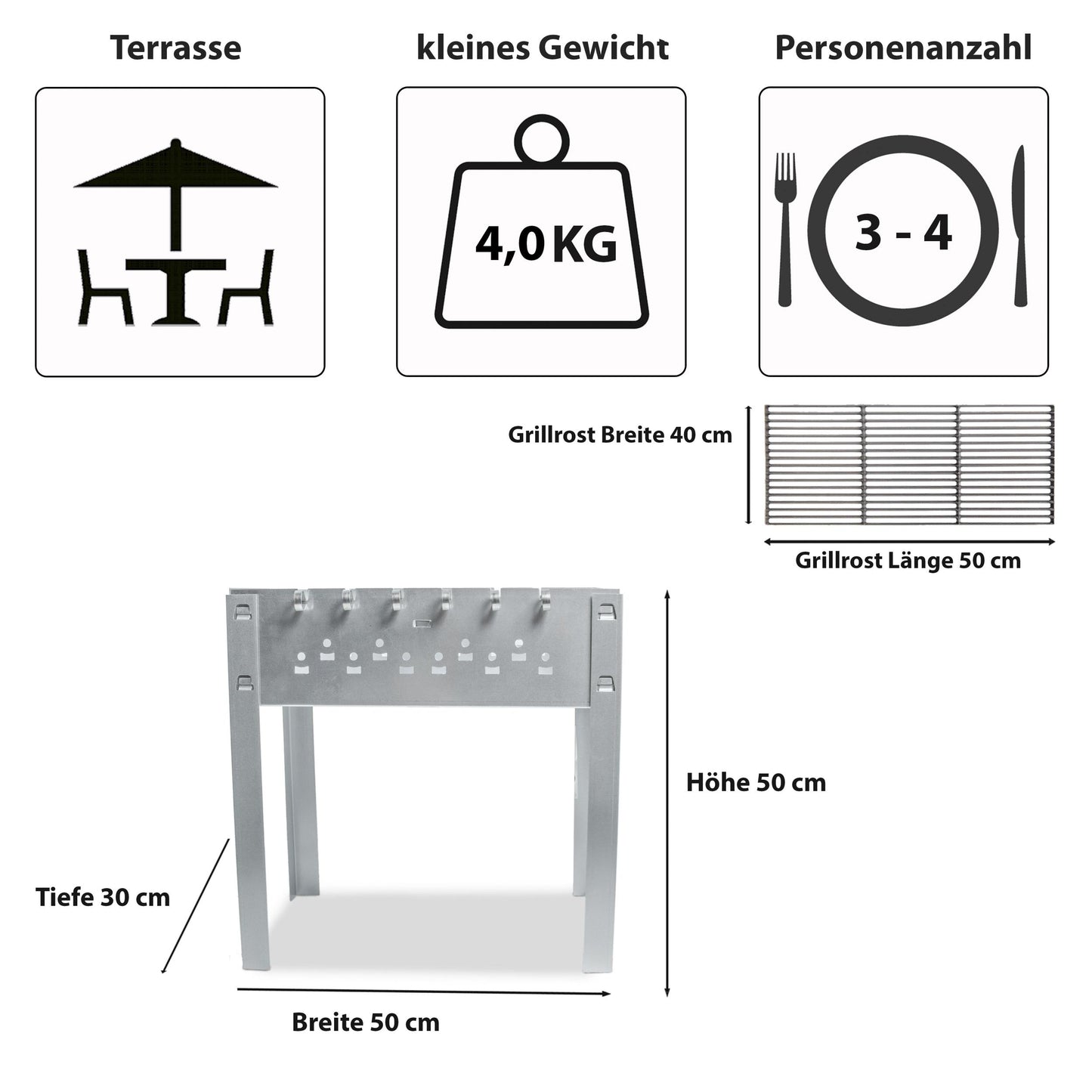ACTIVA Schaschlik Grill