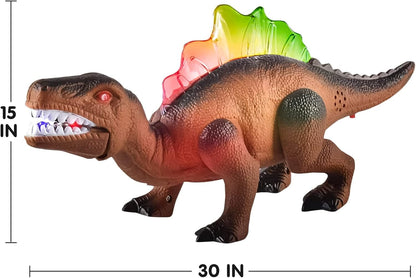 JOYIN 2 Pack LED Light Up T-Rex Walking Realistic Dinosaur Dinosaurier Spielzeug