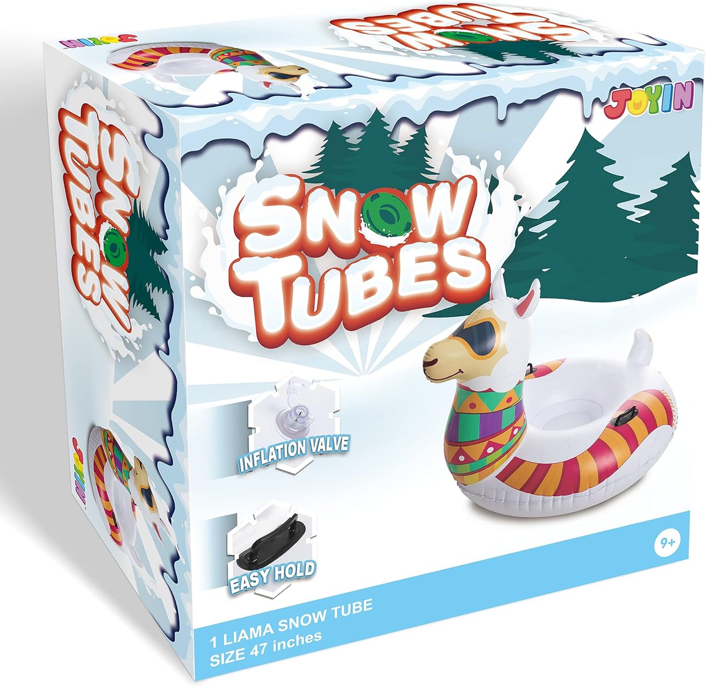 JOYIN 119,4 cm aufblasbare Schneerohr für Kinder und Erwachsene