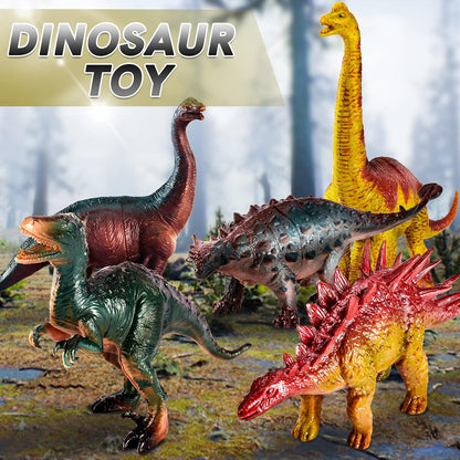 kimonca Kinder Dinosaurier Spielzeug, Transporter LKW Dinosaurier Figuren
