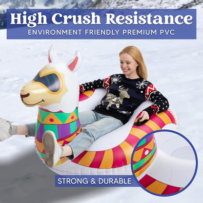JOYIN 119,4 cm aufblasbare Schneerohr für Kinder und Erwachsene