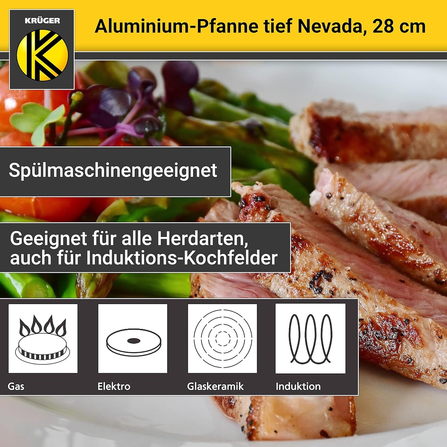 KRÜGER Aluminium-Pfanne